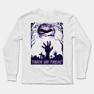 Trick Or Treat tee design birthday gift graphic Long Sleeve T-Shirt